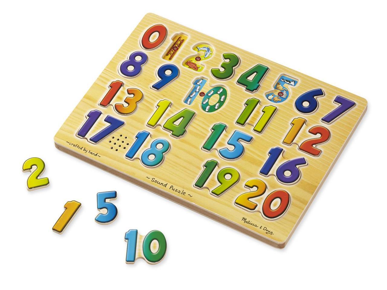 Melissa /& Doug Toys Numbers sound puzzle #339