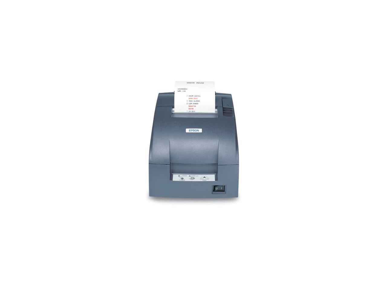 Epson Tm U220b Receiptkitchen Impact Printer With Auto Cutter Wireless Dark Gray 6278