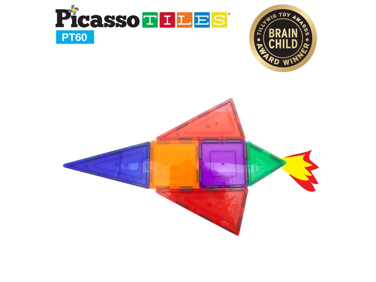 picassotiles 60 piece set 60pcs magnet building tiles