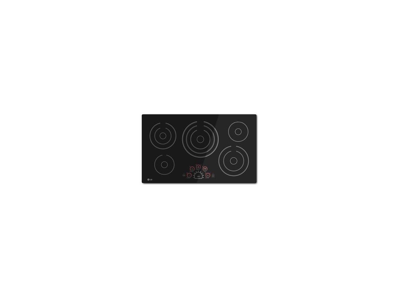 36 Smoothtop Electric Cooktop With 5 Steady Heat Radiant Elements