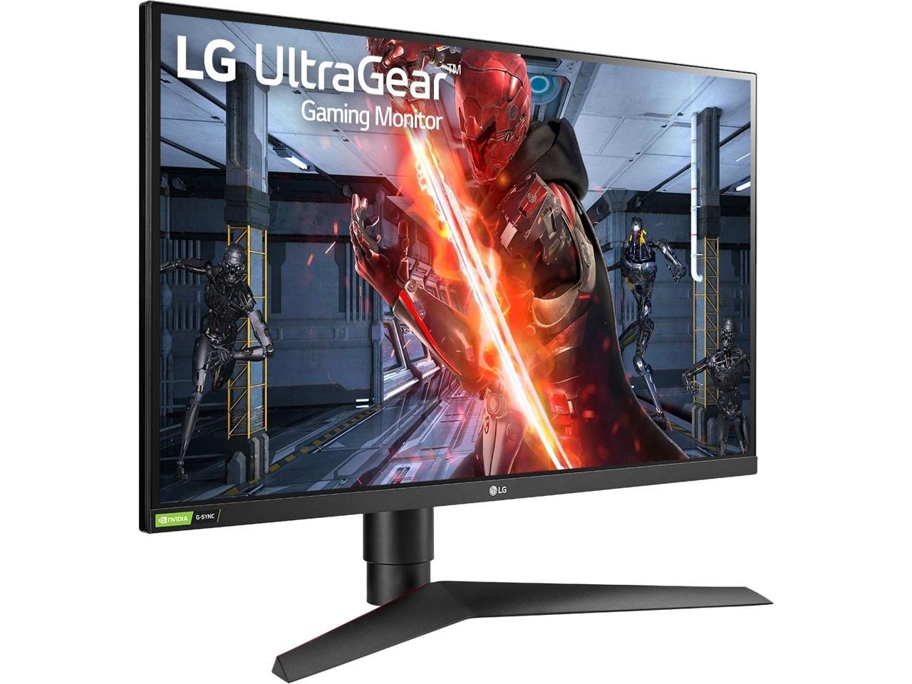 Lg Ultragear 27gn75b B 27 Hdr10 Ips Full Hd 1920 X 1080 240hz 1ms Gtg 2 X Hdmi Displayport Usb Radeon Freesync And Nvidia G Sync Compatible Height Adjustable Gaming Monitor Newegg Com