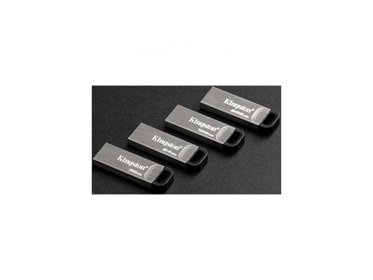 Kingston 128GB DataTraveler Kyson USB 3.2 Gen 1 Metal Flash Drive (DTKN ...