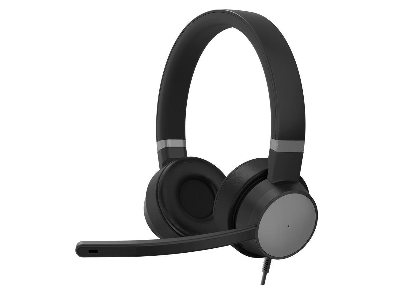 Lenovo 4XD1C99223 Circumaural Go Wired ANC Headset (Thunder Black ...