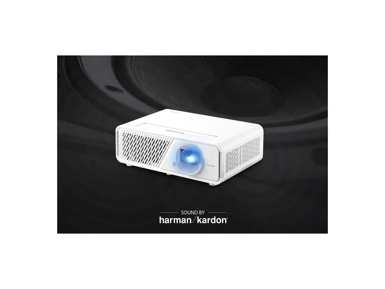 ViewSonic X2 1080p Short Throw Projector with 3100 LED Lumens, Cinematic Colors, Vertical Lens