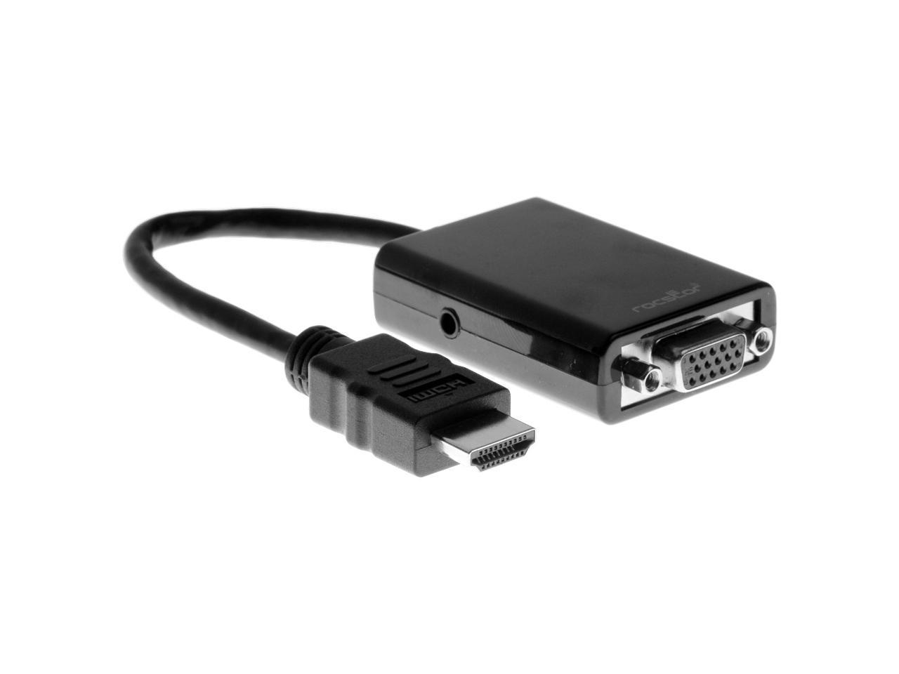 Адаптер vga m hdmi f c передачей аудио сигнала и питанием