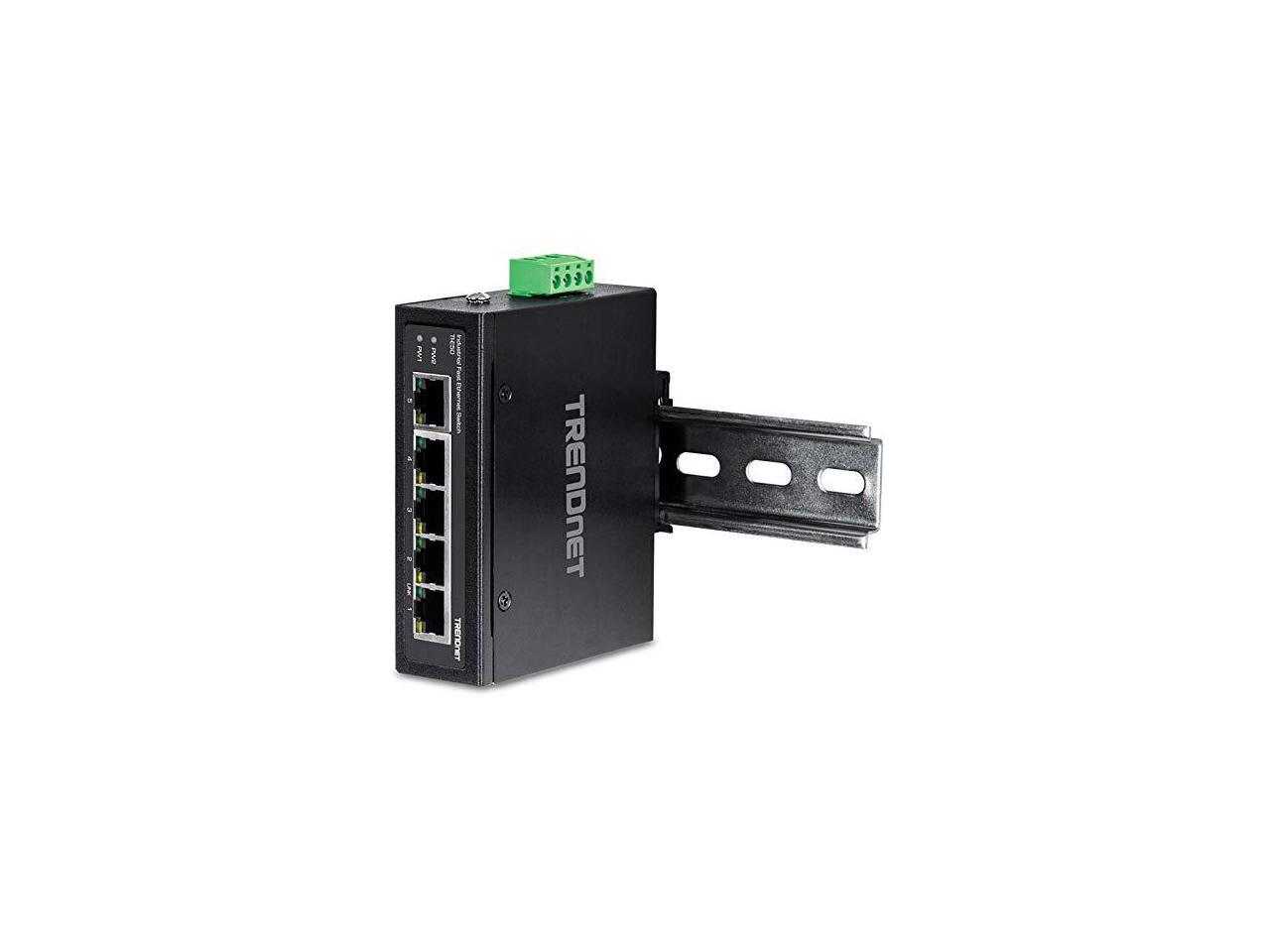 Trendnet Ti-e50 (v1.0r) 5-port Industrial Fast Ethernet Din-rail Switch 