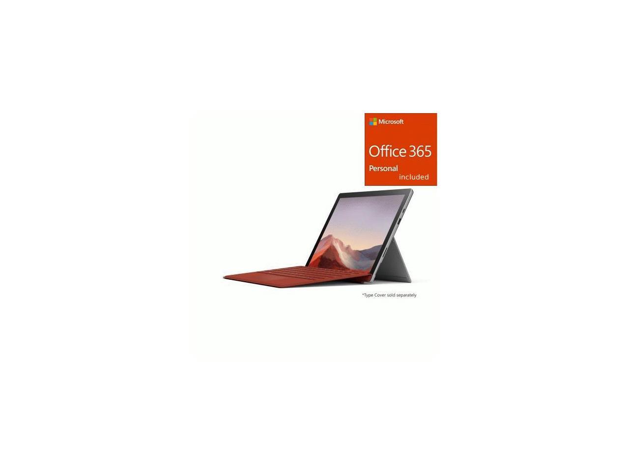 Microsoft Surface Pro 7 12 3 Core I7 16gb 512gb Platinum Office 365 Bundle Newegg Com