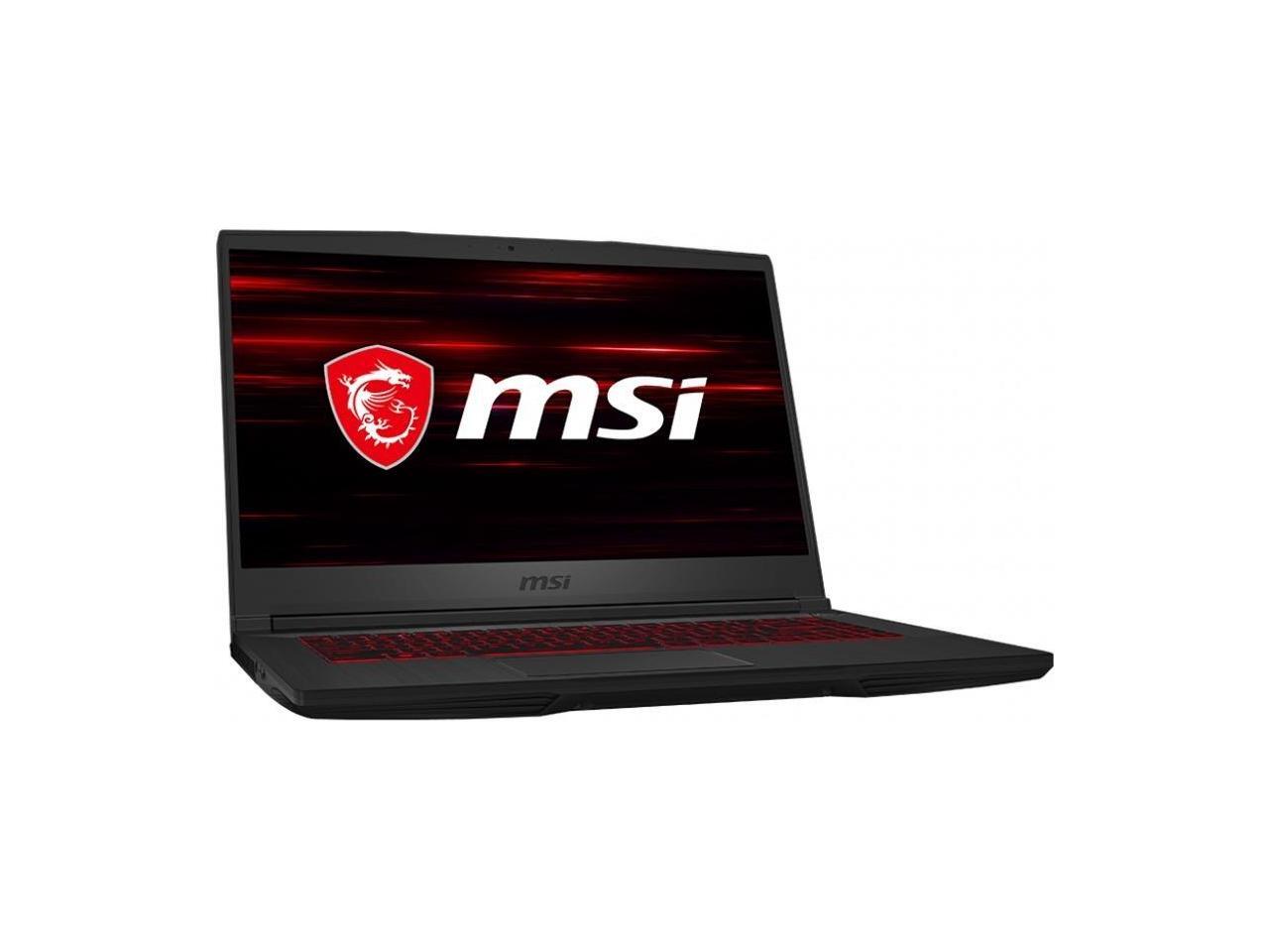 MSI GF65 15.6" 120Hz IPS Intel i5-9300H (2.4GHz) Gaming Laptop, GeForce GTX 1660 Ti, 8GB RAM, 256GB SSD