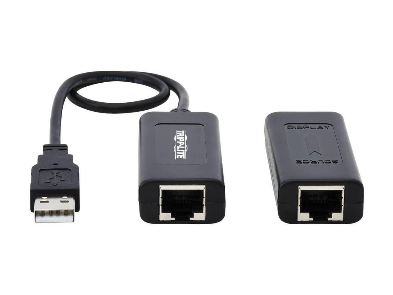 Tripp Lite USB Over Cat5/Cat6 Extender Kit 1Port with PoC USB 2.0 164 ft. (B203