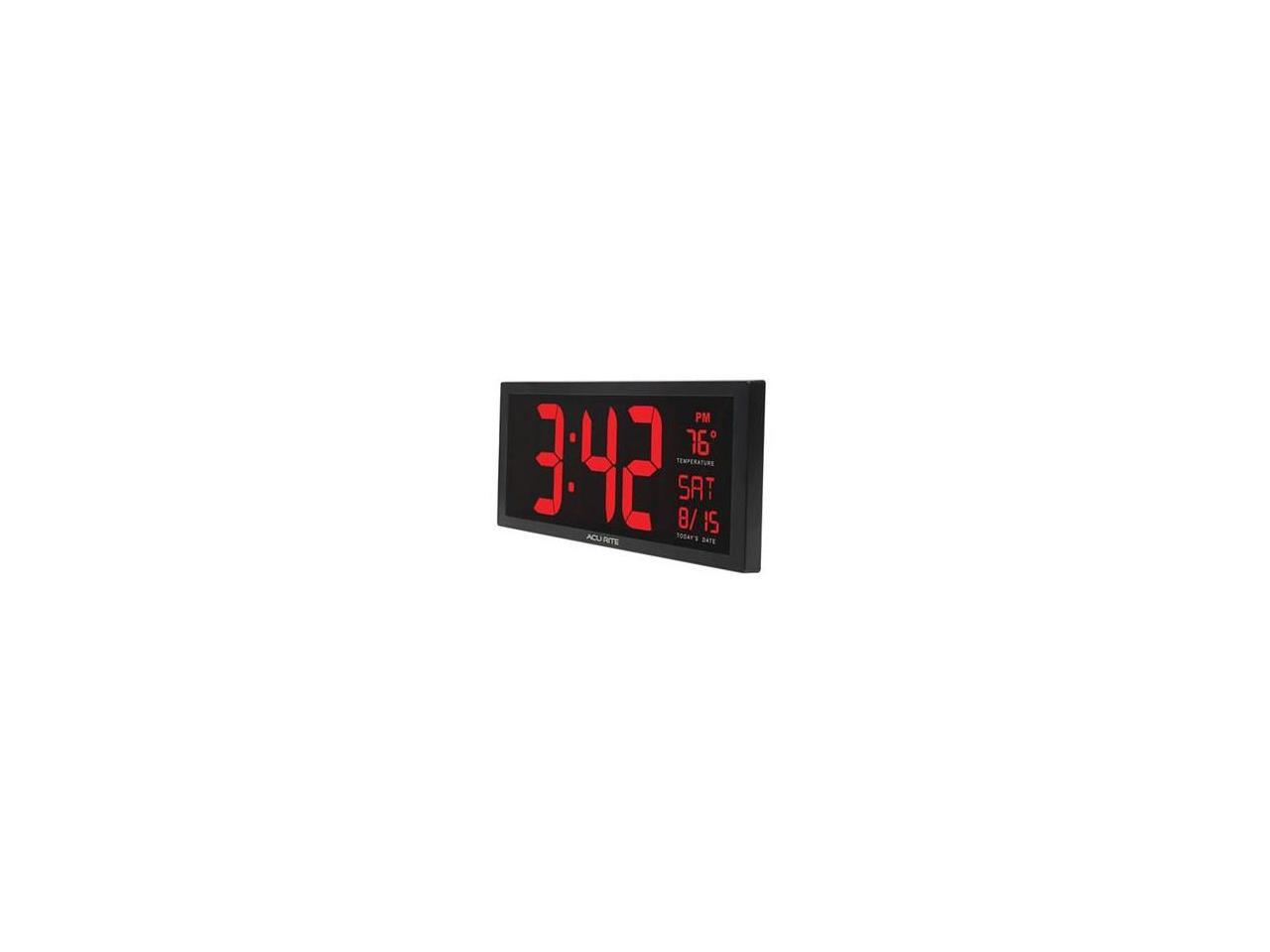 Chaney Instruments 75127A1 AcuRite Digital Wall Clock 14.5 in. 