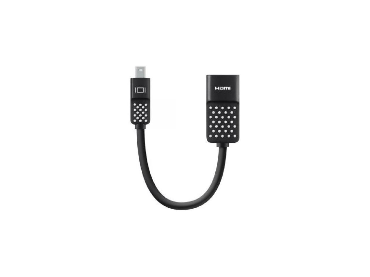 Belkin Mini Displayport / Thunderbolt to HDMI Adapter (Black) Belkin Mini Displayport / Thunderbolt to HDMI Adapter (Black)