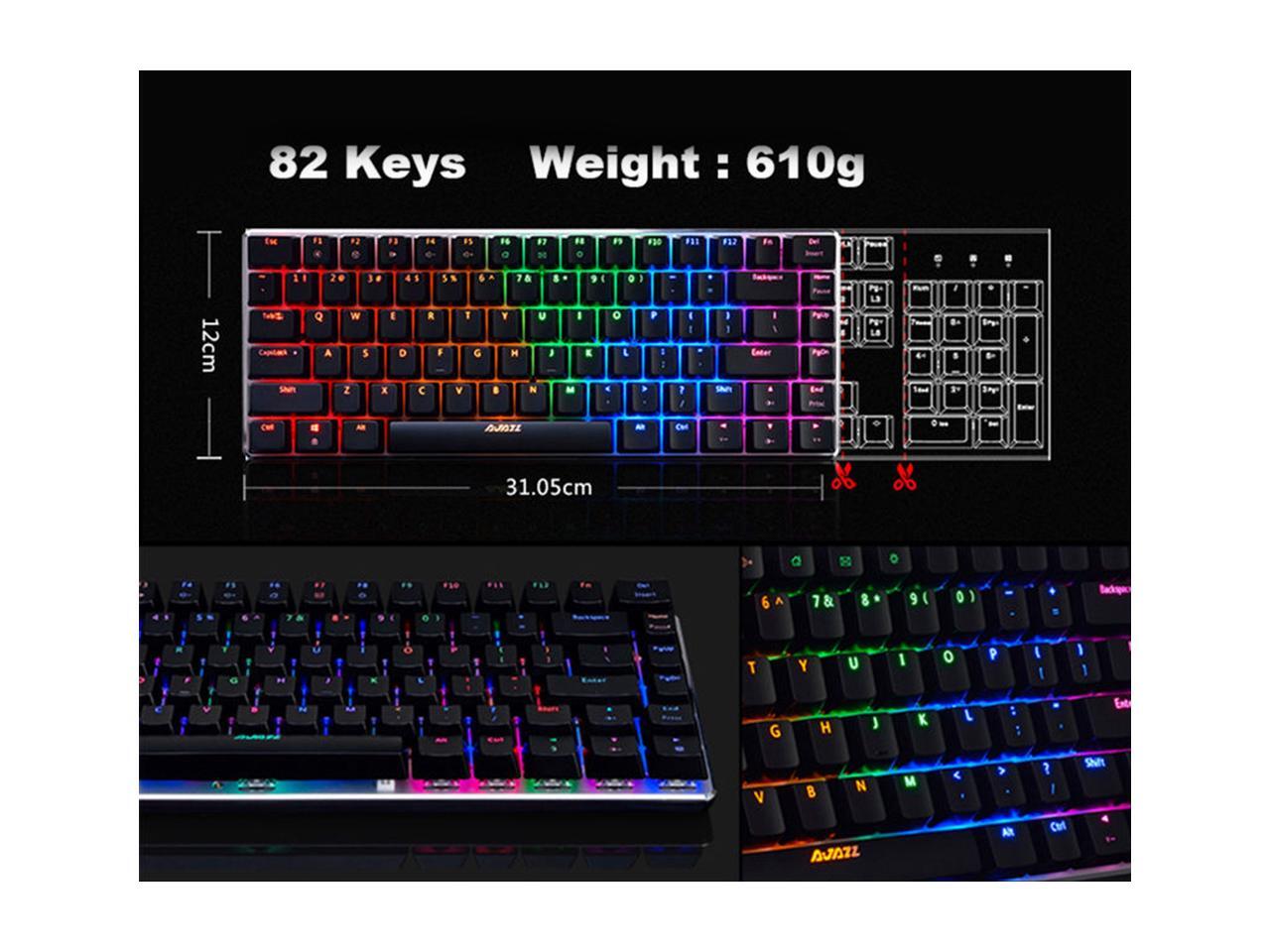 UrChoiceLtd® 2016 Ajazz AK33 Multimedia Mechanical Ergonomic Usb Gaming ...