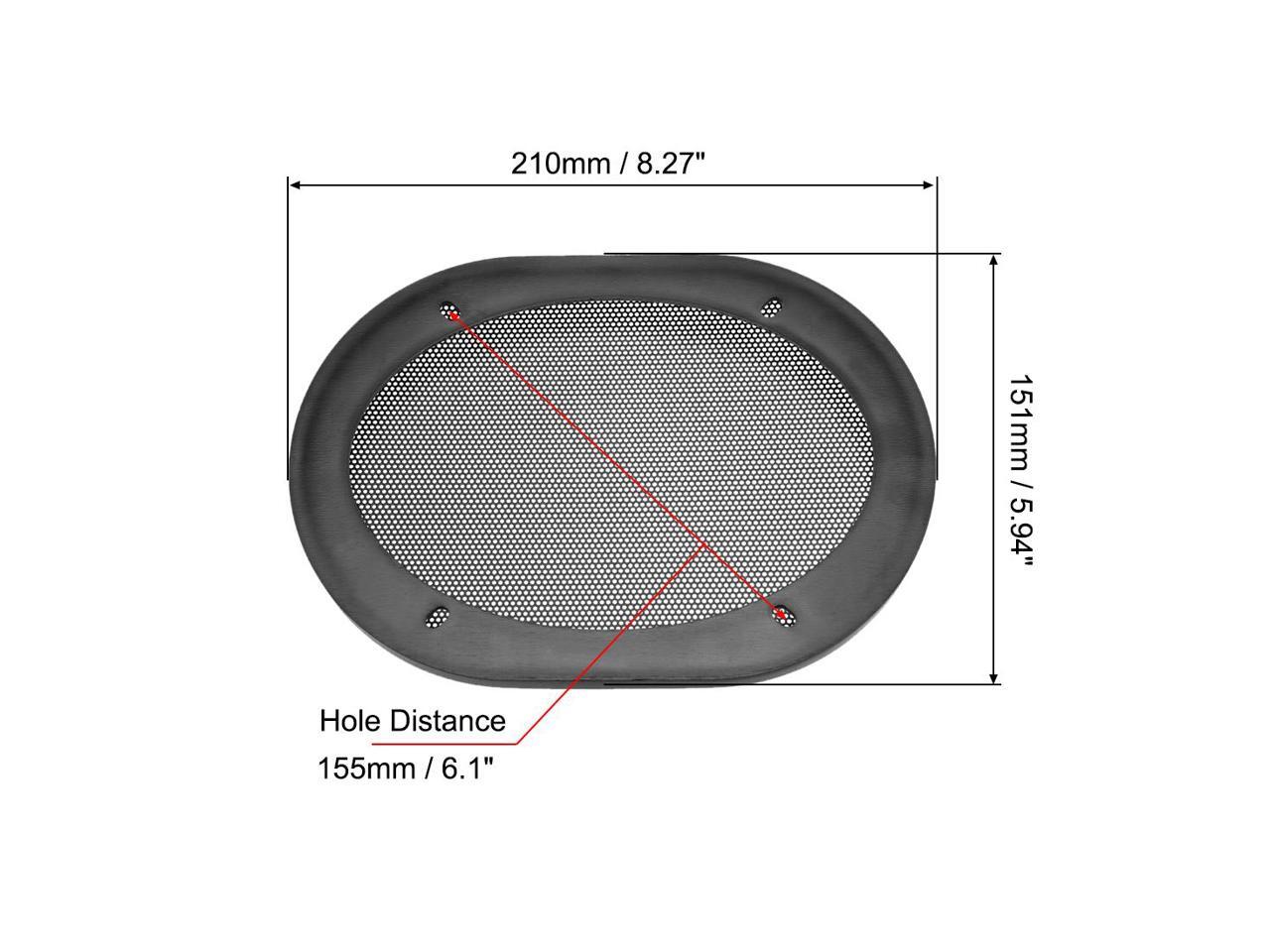 Speaker Grill Cover 5x7 Inch Mesh Decorative Square Subwoofer Guard