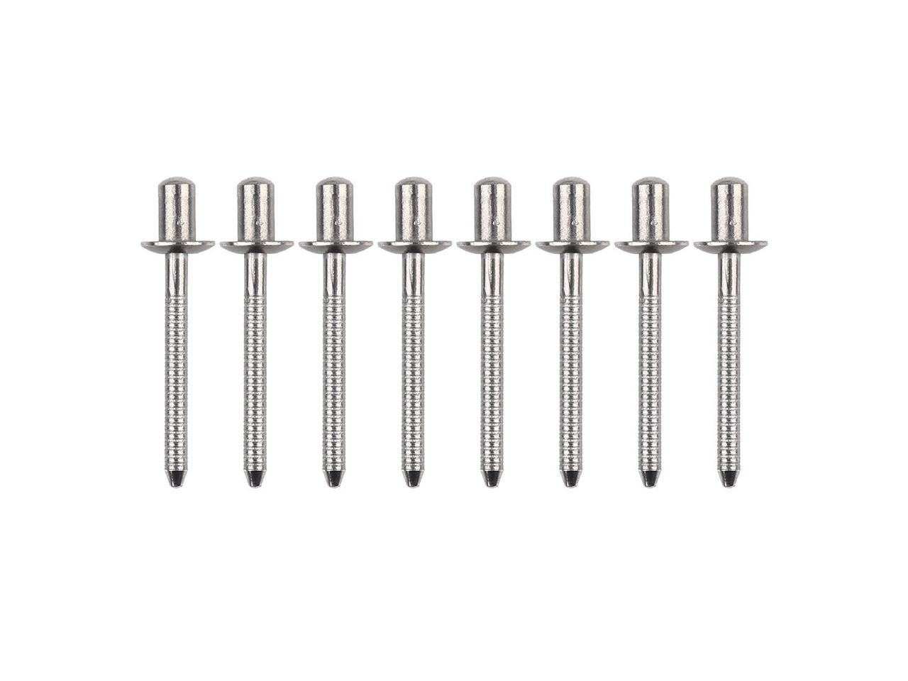 Details about   100pcs Stainless Steel Round Head Closed End Blind Sealed Hollow Blind Rivets 
