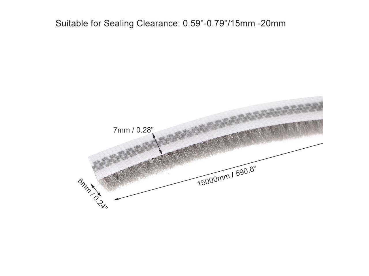 Brush Weather Stripping, Adhesive Felt Door Seal Strip Pile