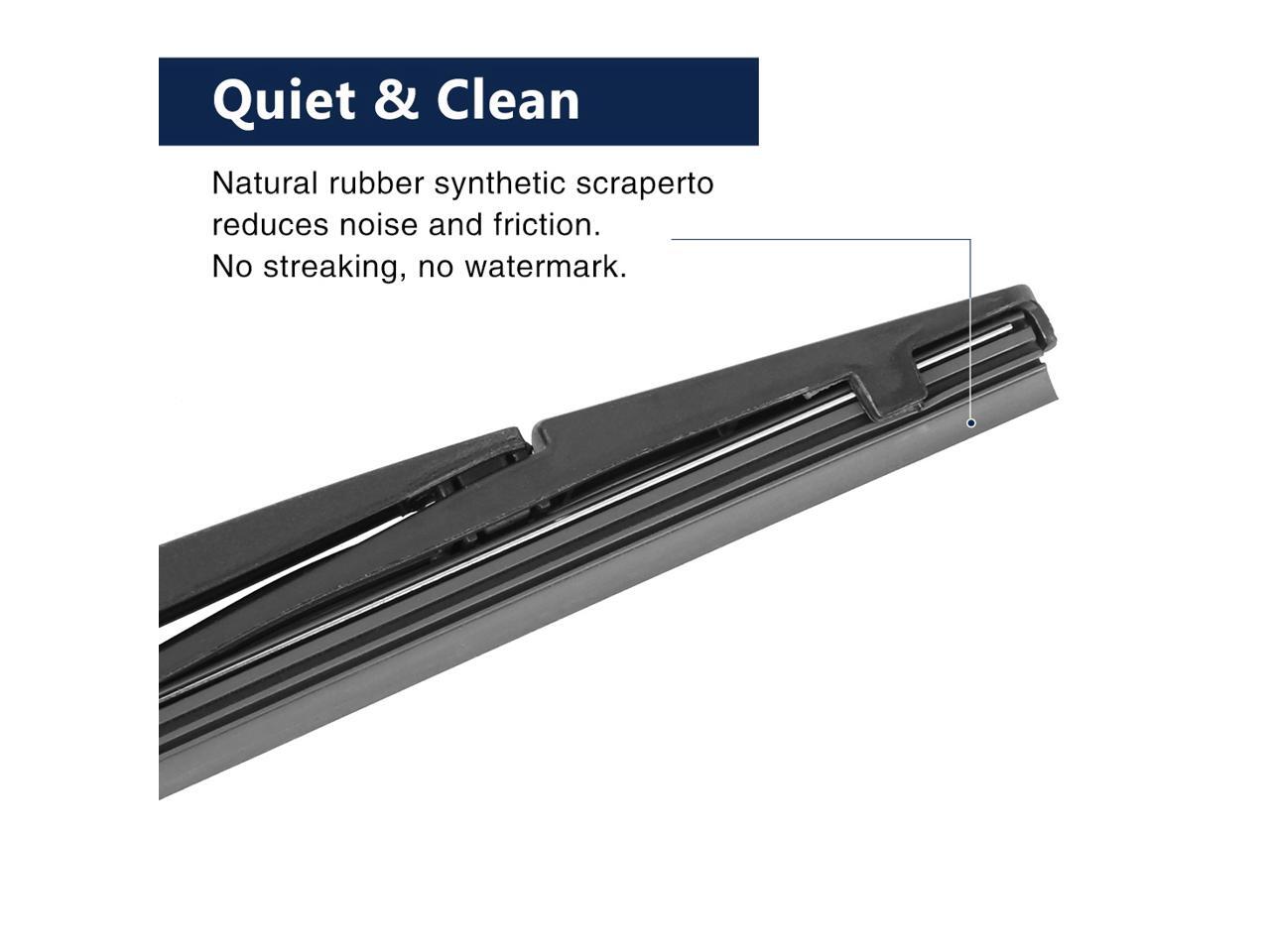 X AUTOHAUX 315mm 12 Car Rear Windshield Wiper Blade Arm Set for 06-13 Nissan Qashqai J10