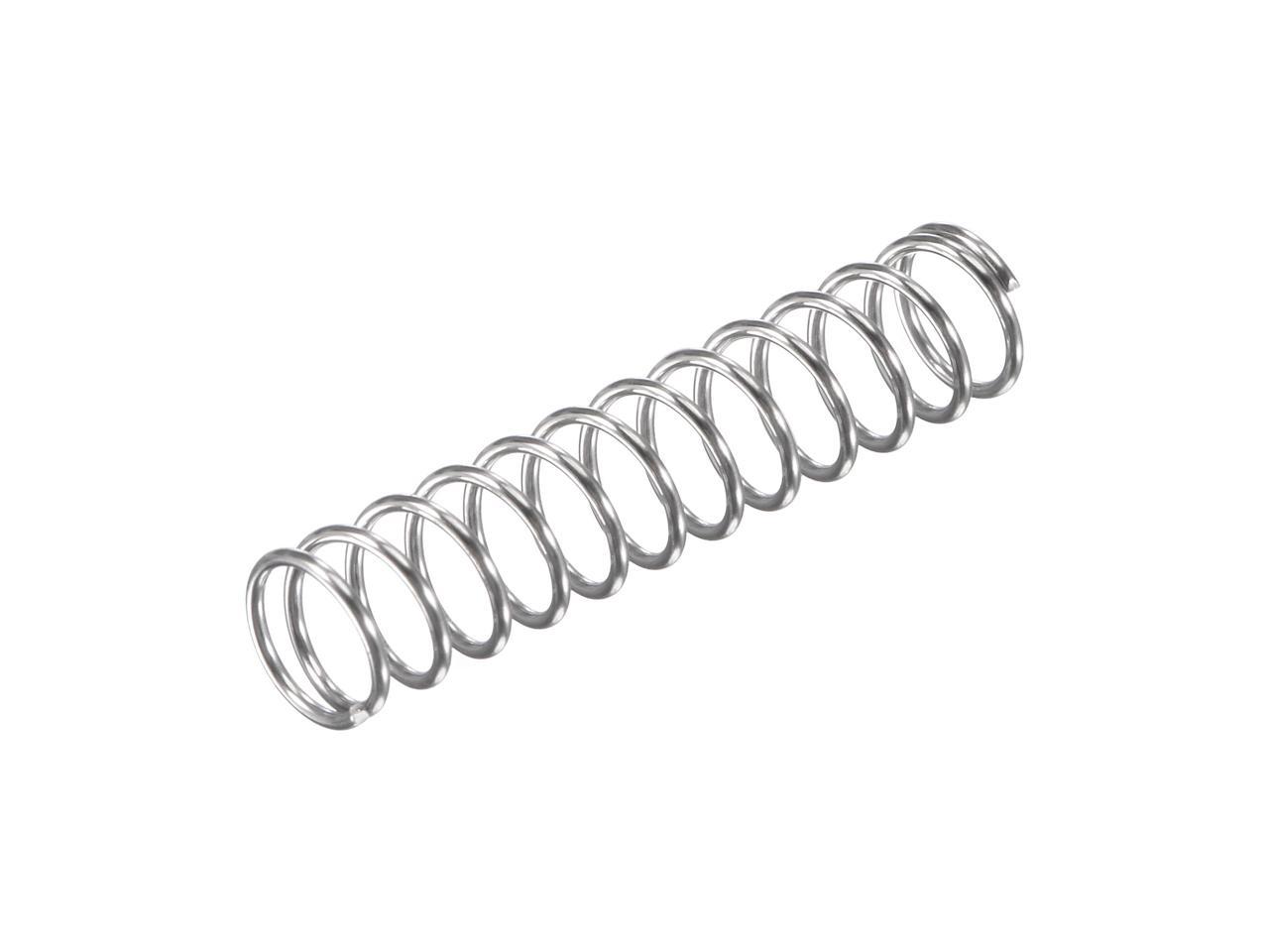 7mmx0.8mmx50mm 304 Stainless Steel Compression Spring 17.2N Load Capacity 20pcs 