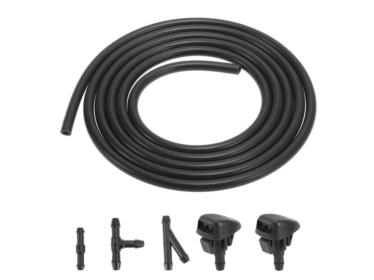 Front Windshield Washer Nozzles Kit with 2 Meters Windshield Washer