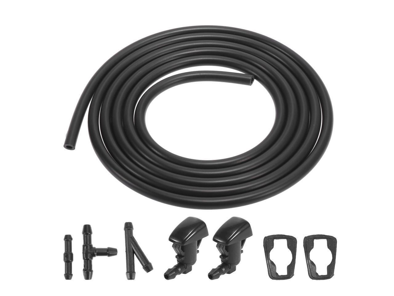 Front Windshield Washer Nozzles Kit with 2 Meters Windshield Washer