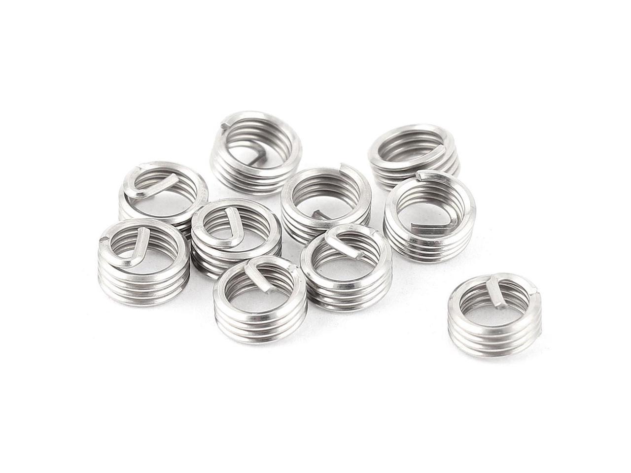 M8x1.25mmx2D 304 Stainless Steel Helicoil Wire Thread Insert 30pcs 