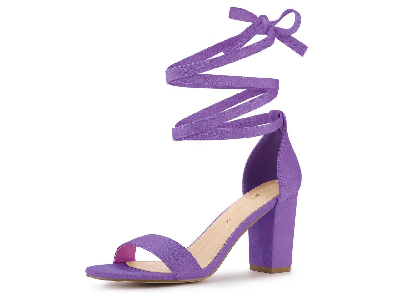 lavender sandals heels
