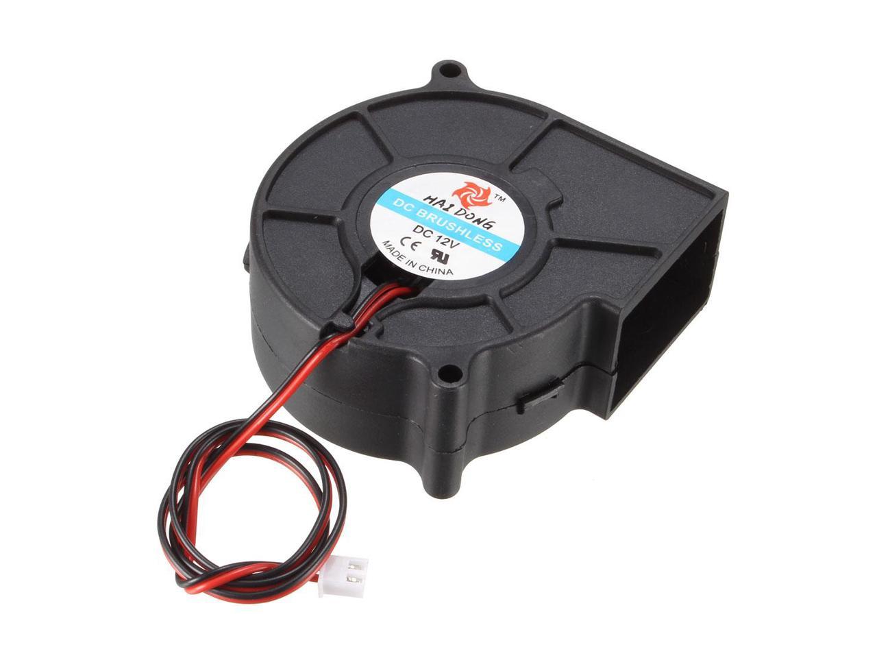 GDT 75mm 12V Brushless DC Blower Cooling Fan 2Pin 75x75x30mm Computer Cooler Fan