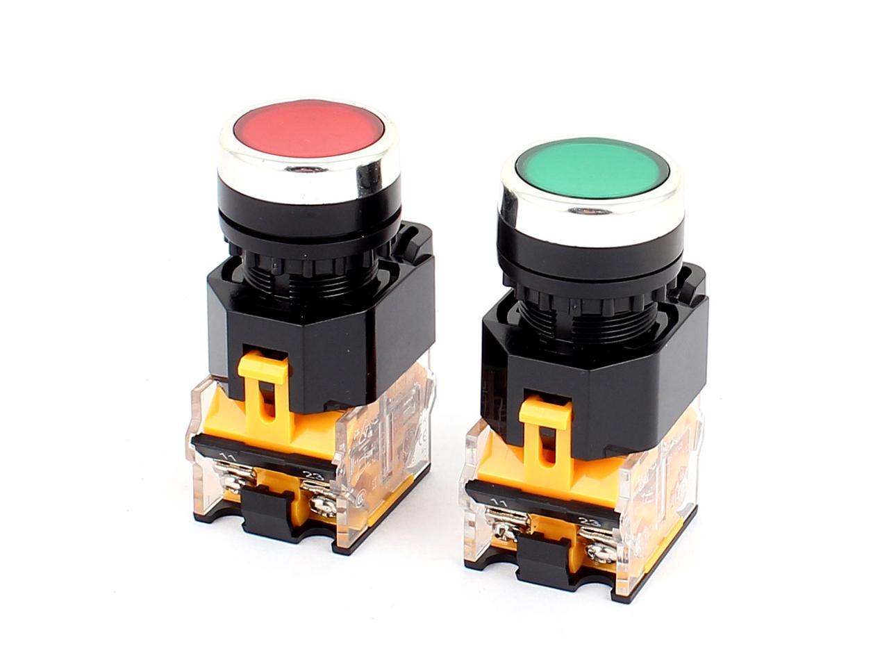 Latching Type Plastic Push Button Switch LA38-11 Button Switch with PC shell 