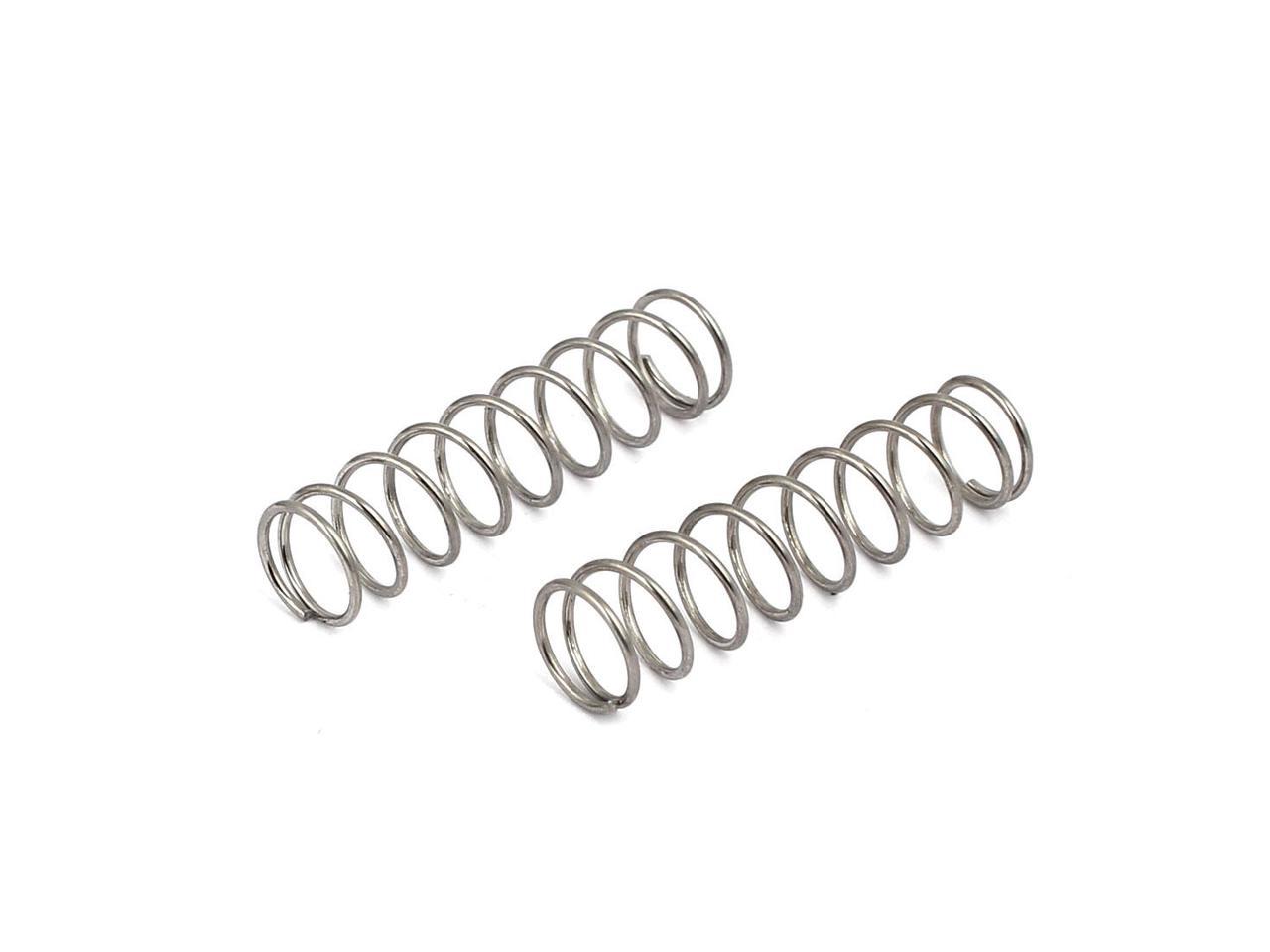 0.7mmx5mmx10mm 304 Stainless Steel Compression Springs Silver Tone 10pcs 
