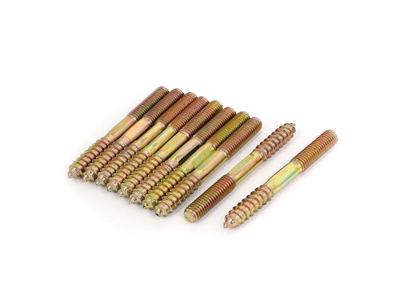 M8 x 74mm Double End Threaded Machine Self Tapping Wood Screw Bolt Stud