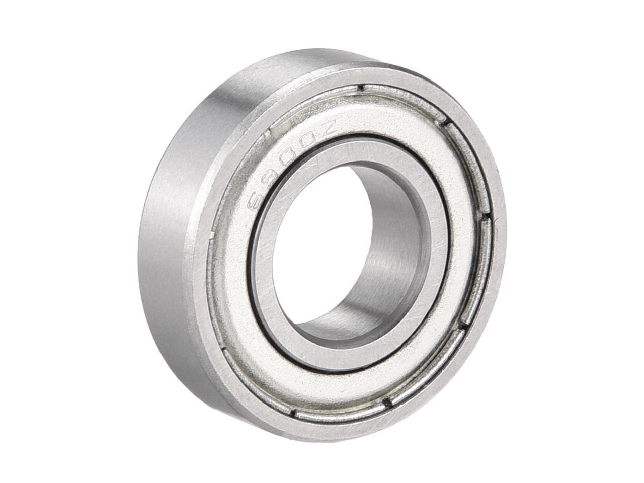 6900ZZ Deep Groove Ball Bearings with Double Shield 6900-2Z 1080900 10 mm x 22 mm x 6 mm Carbon Steel Bearings Pack of 2