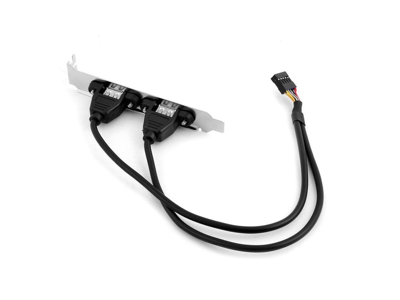 PCI Dual USB 2.0 Female to Motherboard 9p 9 pin Motherboard USB Cable
