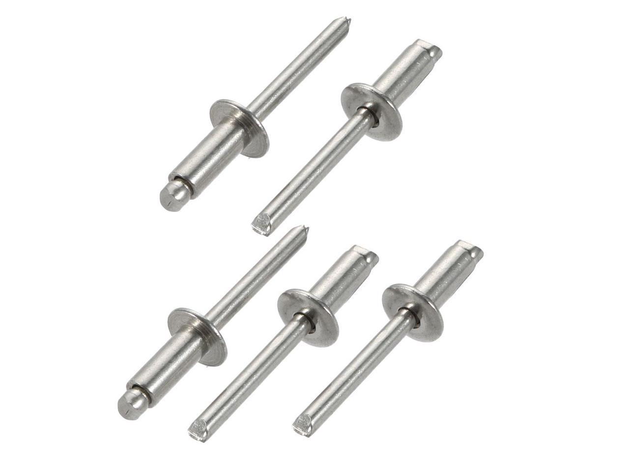 10pcs 13mmx5mmx16mm 304 Stainless Steel Open End Large Flange Blind Rivets 
