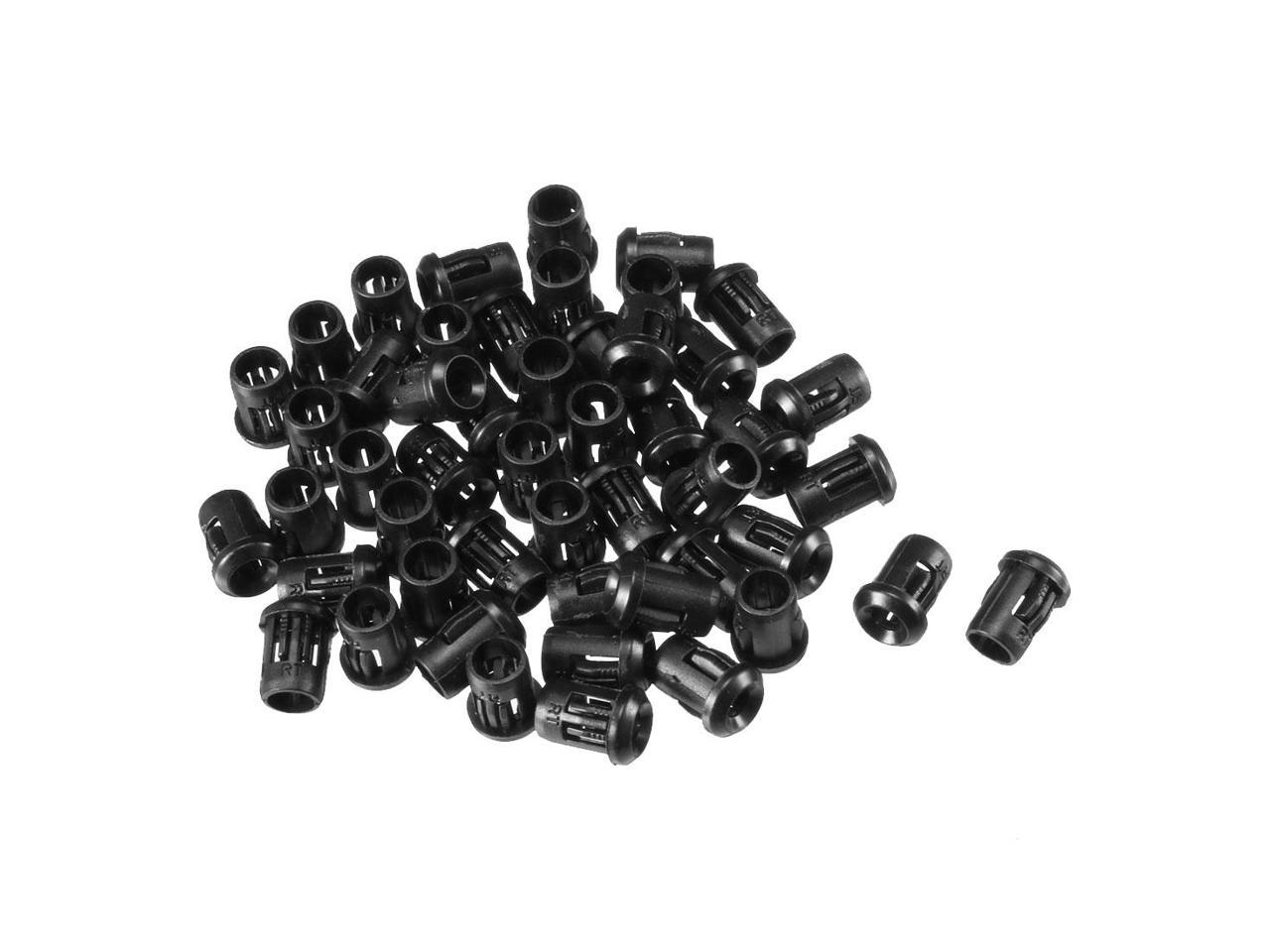 Sockets Taille : 3mm 50pcs LED Socket Support de diode en plastique Clip Black Bezel Mount Practical 
