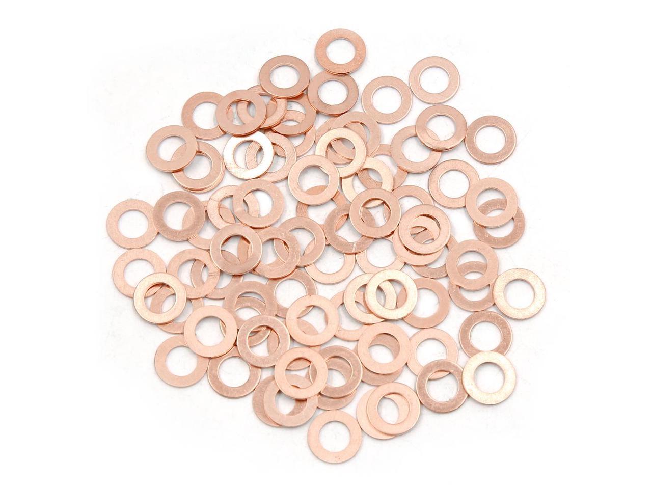 80pcs Solid Copper Washer Professional Sturdy High Quality Durable Gasket Washer 