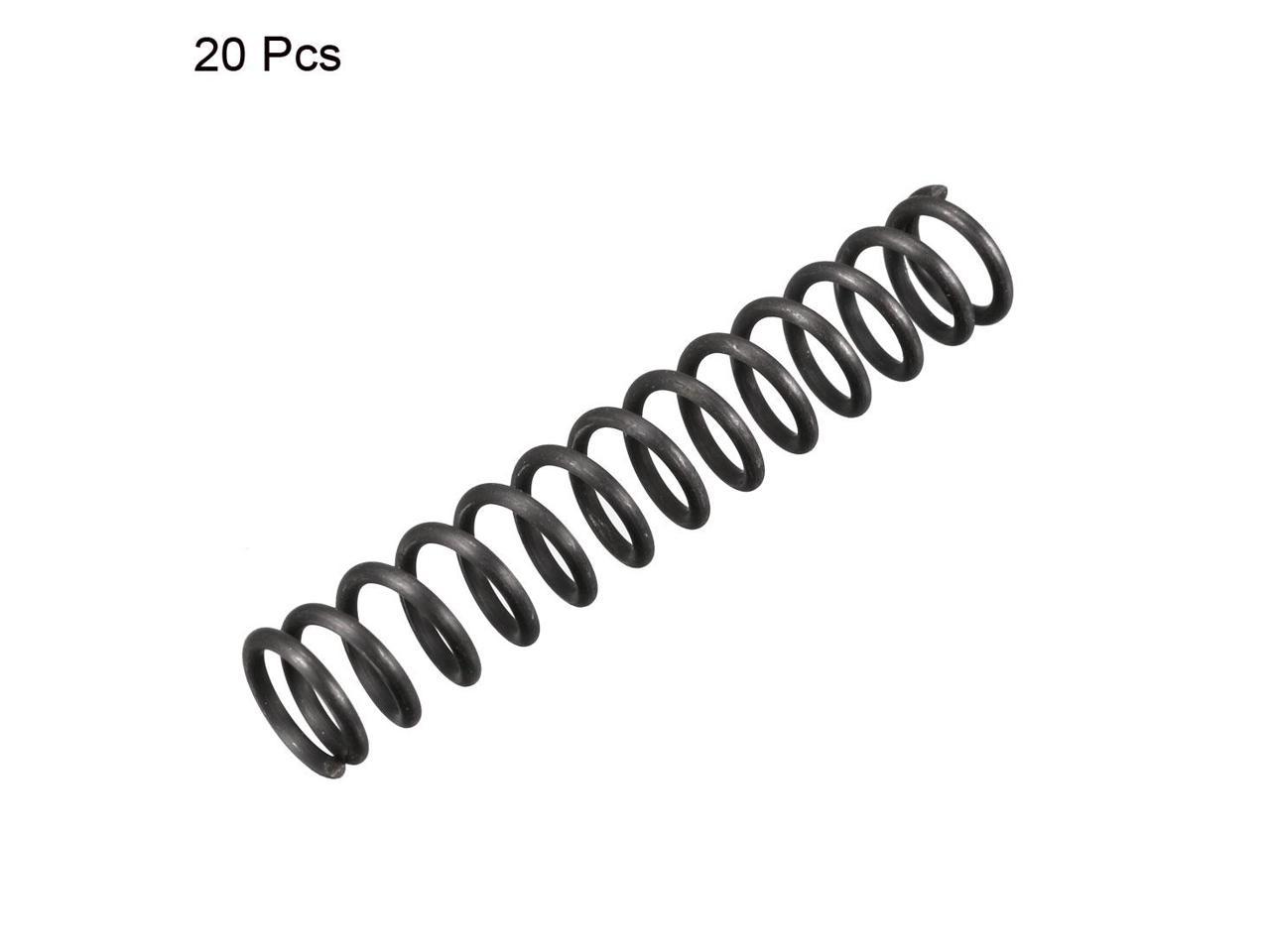 1.2mm Wire Dia 18mm Outer Diameter 45mm Long Compression Springs Black 10pcs 