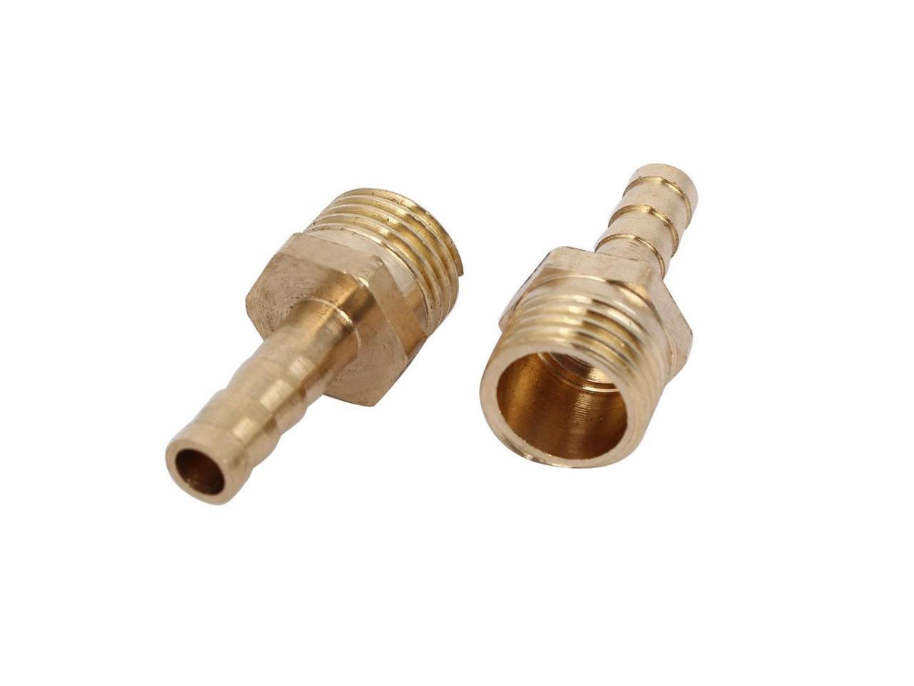 1/8BSP Male Thread 6mm Hose Barb Tubing Fitting Coupler Connector Adapter 4pcs 