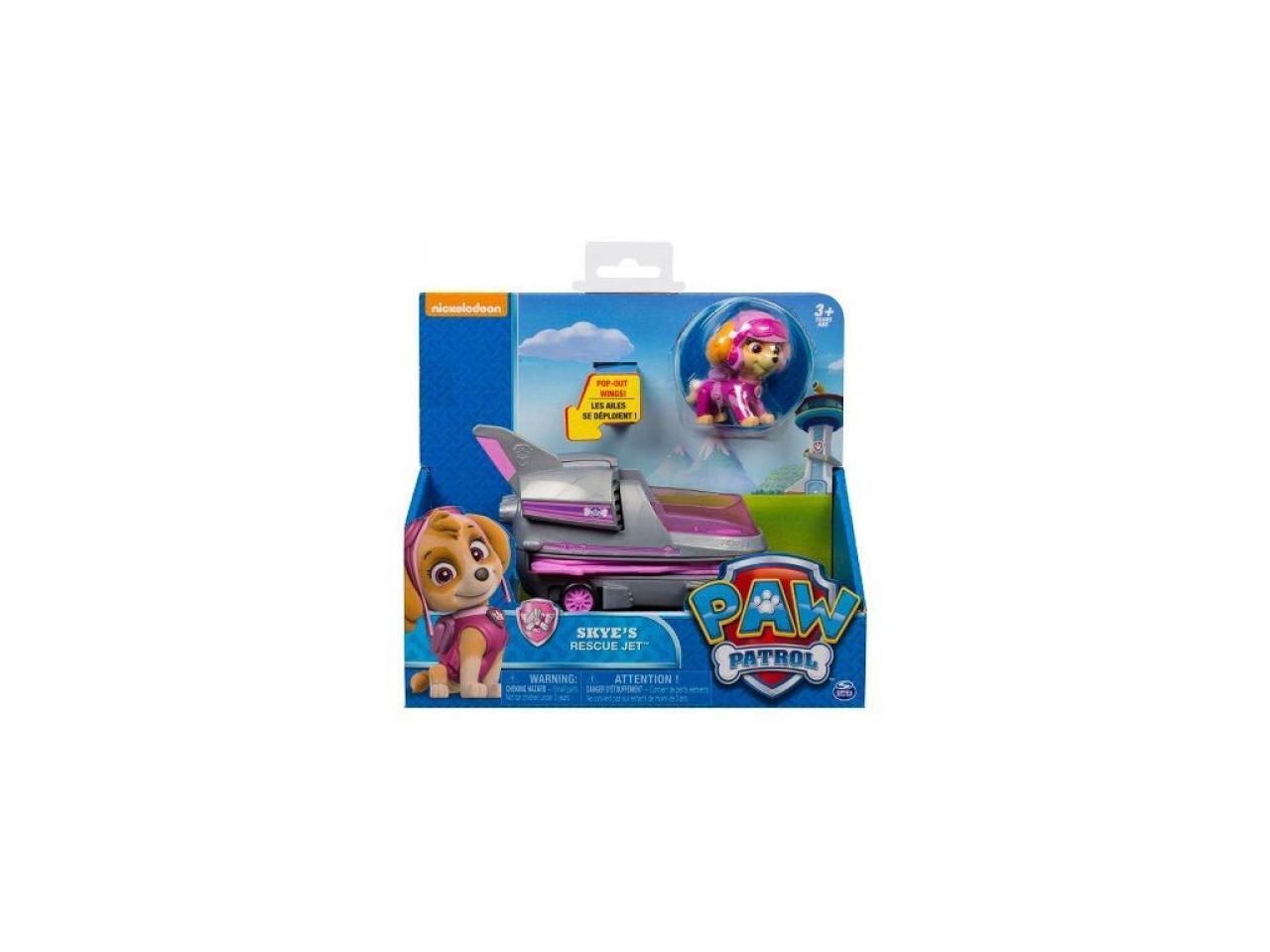 paw patrol skyes rescue jet with extendable wings