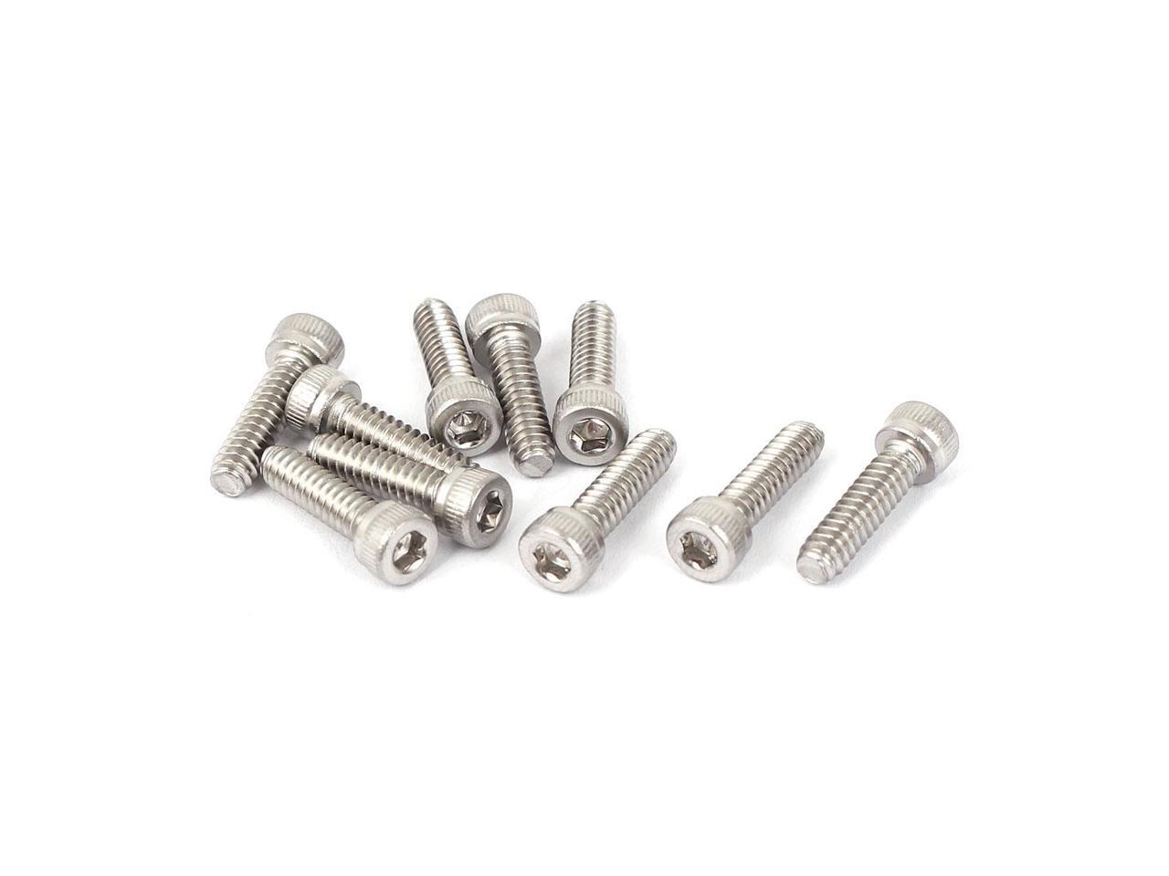 6 32 X 1 2 304 Stainless Steel Cylindrical Head Hex Socket Cap Screws