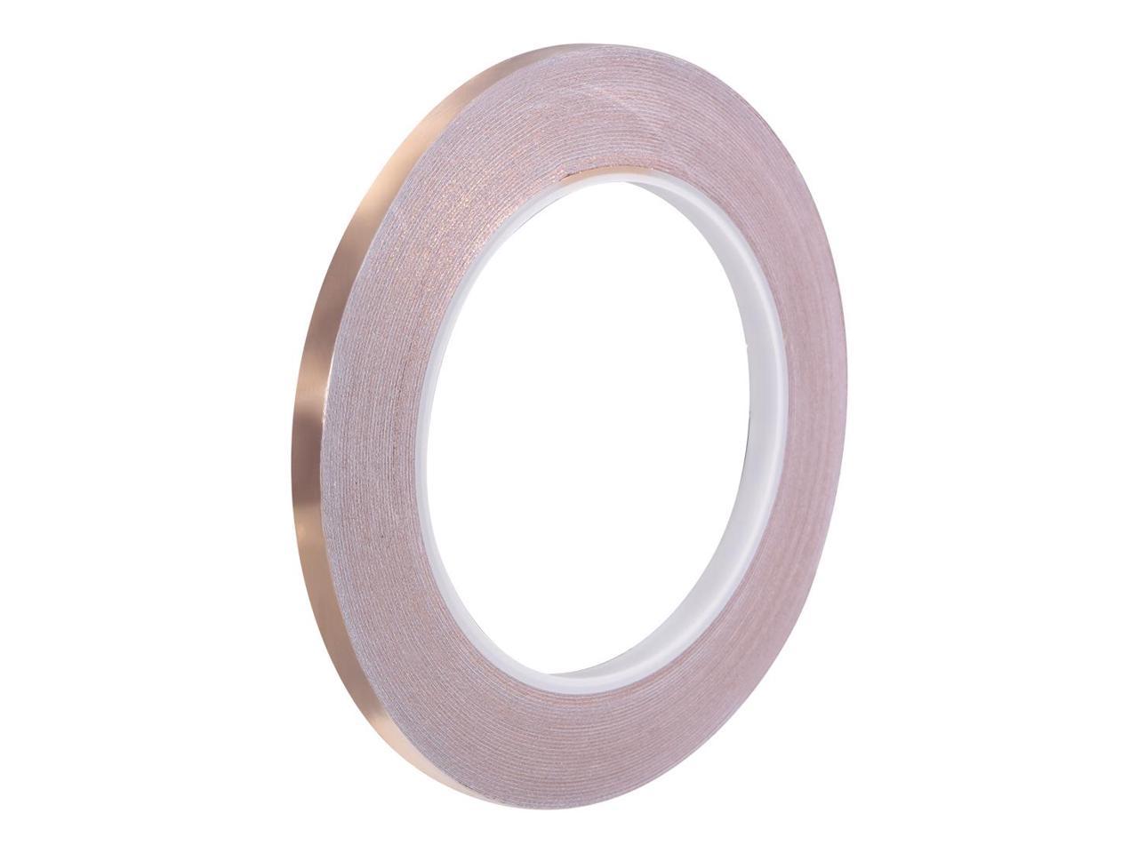 Single-Sided Conductive Tape Copper Foil Tape 4mm/6mm x 30m/98.4ft 2pcs 