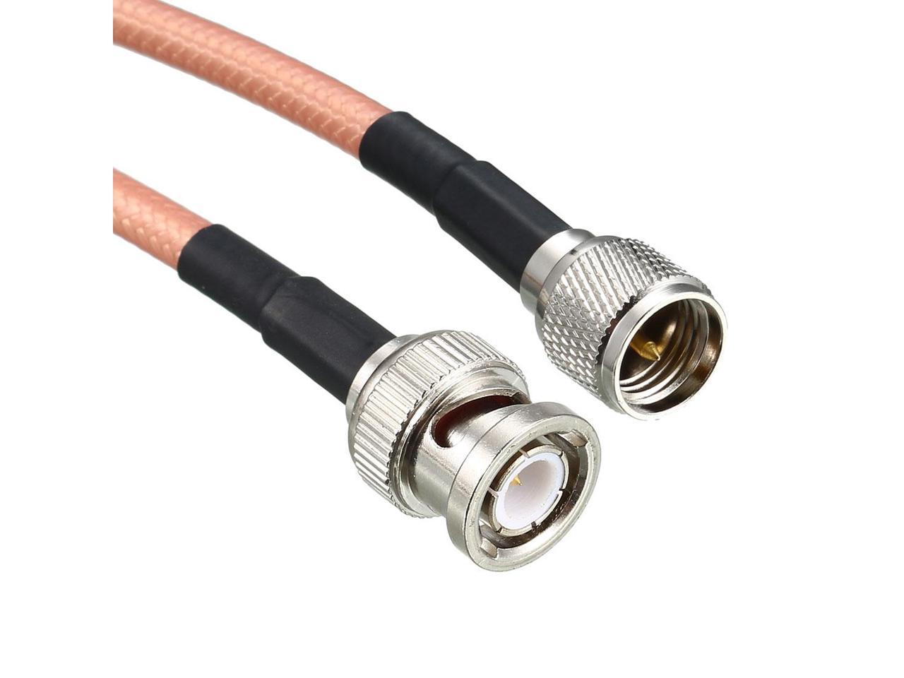 Low Loss Rf Coaxial Cable Connection Coax Wire Rg 142 Bnc Male To Mini Uhf Male 60cm Neweggca 1109