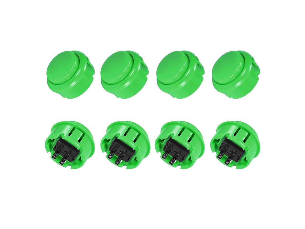 Details about   30mm Mounting Momentary Game Push Button for Video Games Green 5pcs 