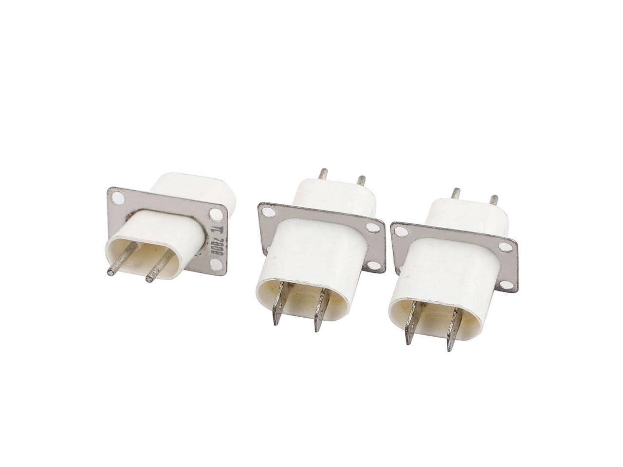 Home Electronic Microwave Oven Filament Pin Sockets 3Pcs