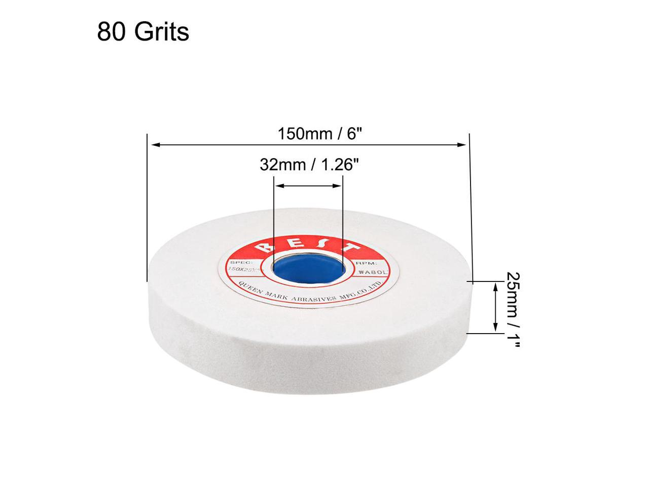 6Inch Bench Grinding Wheels White Aluminum Oxide WA 80 Grit for