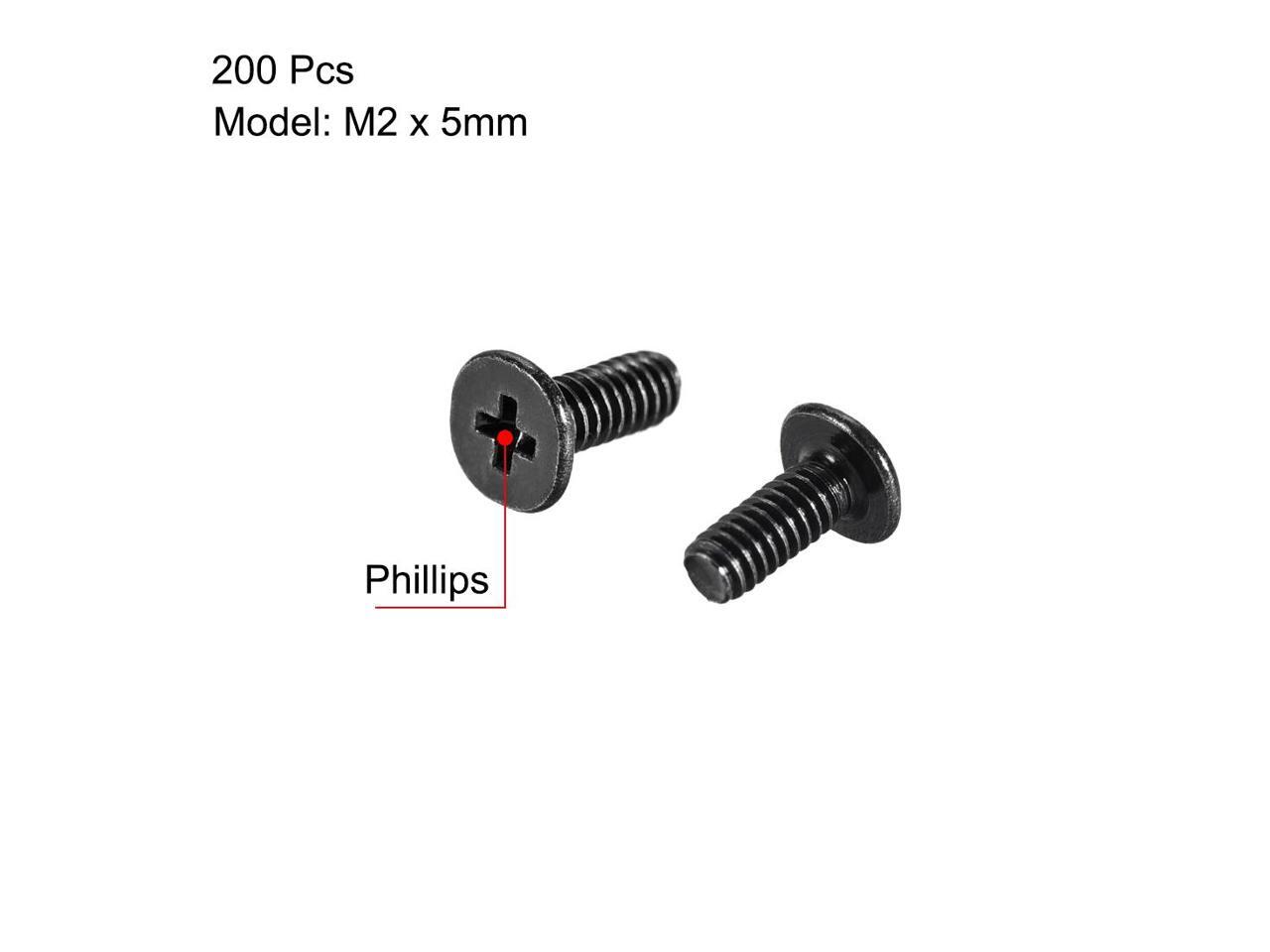 M2 x 5mm Laptop Notebook Computer Screws Phillips Head Screw Fastener
