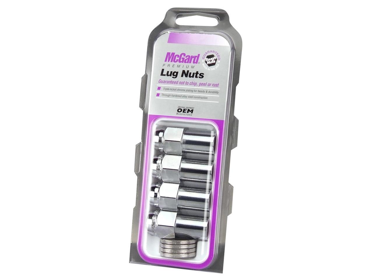 McGard 62000 Chrome Long .946" Shank Style Lug Nut Set (1/2"-20 ...