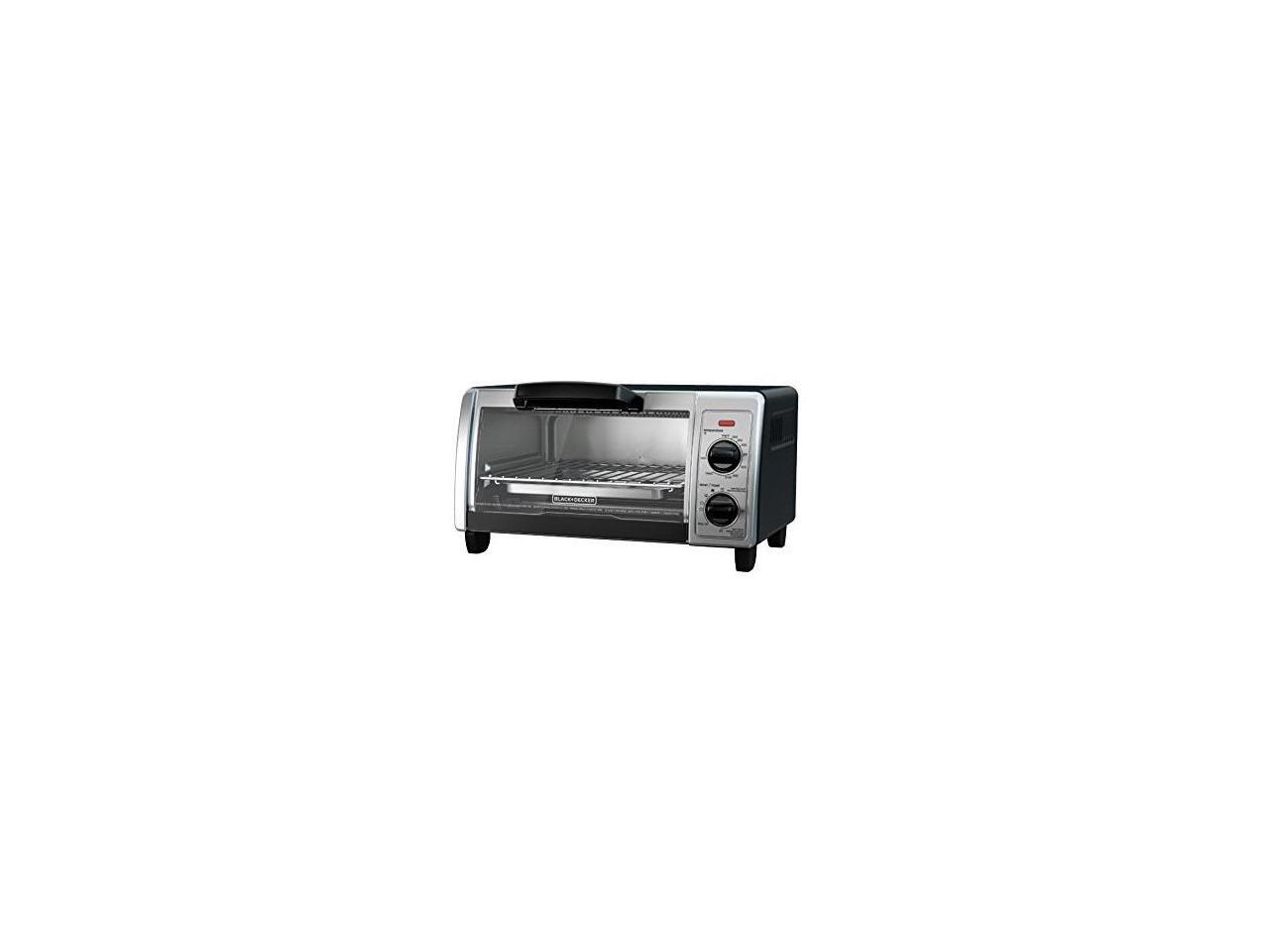 Black & Decker TO1705SB 4Slice Stainless Steel Toaster Oven with Easy