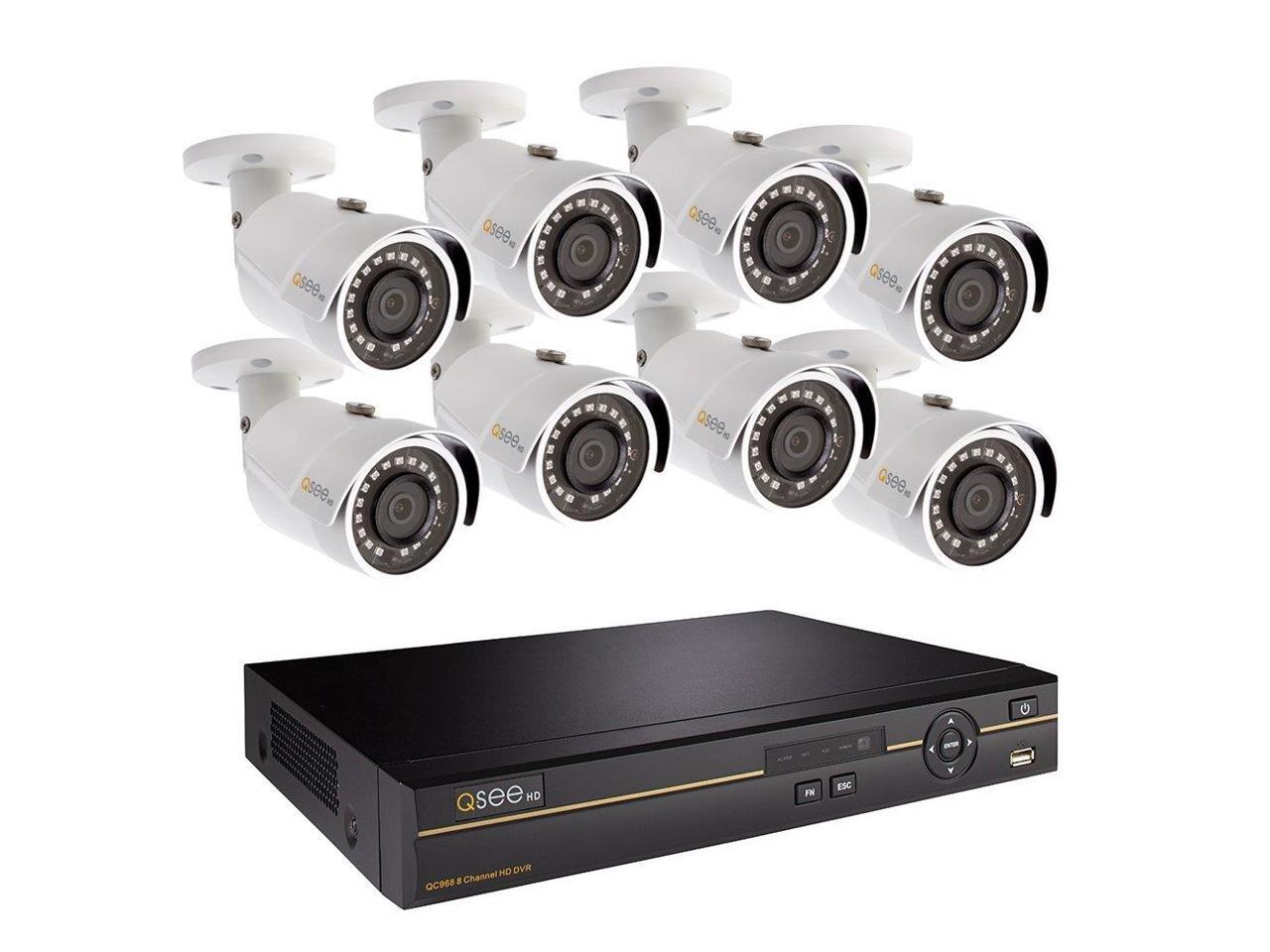 QSee QC9688DX2 8Channel HD Analog 4MP DVR with 2TB Hard Drive 8 x