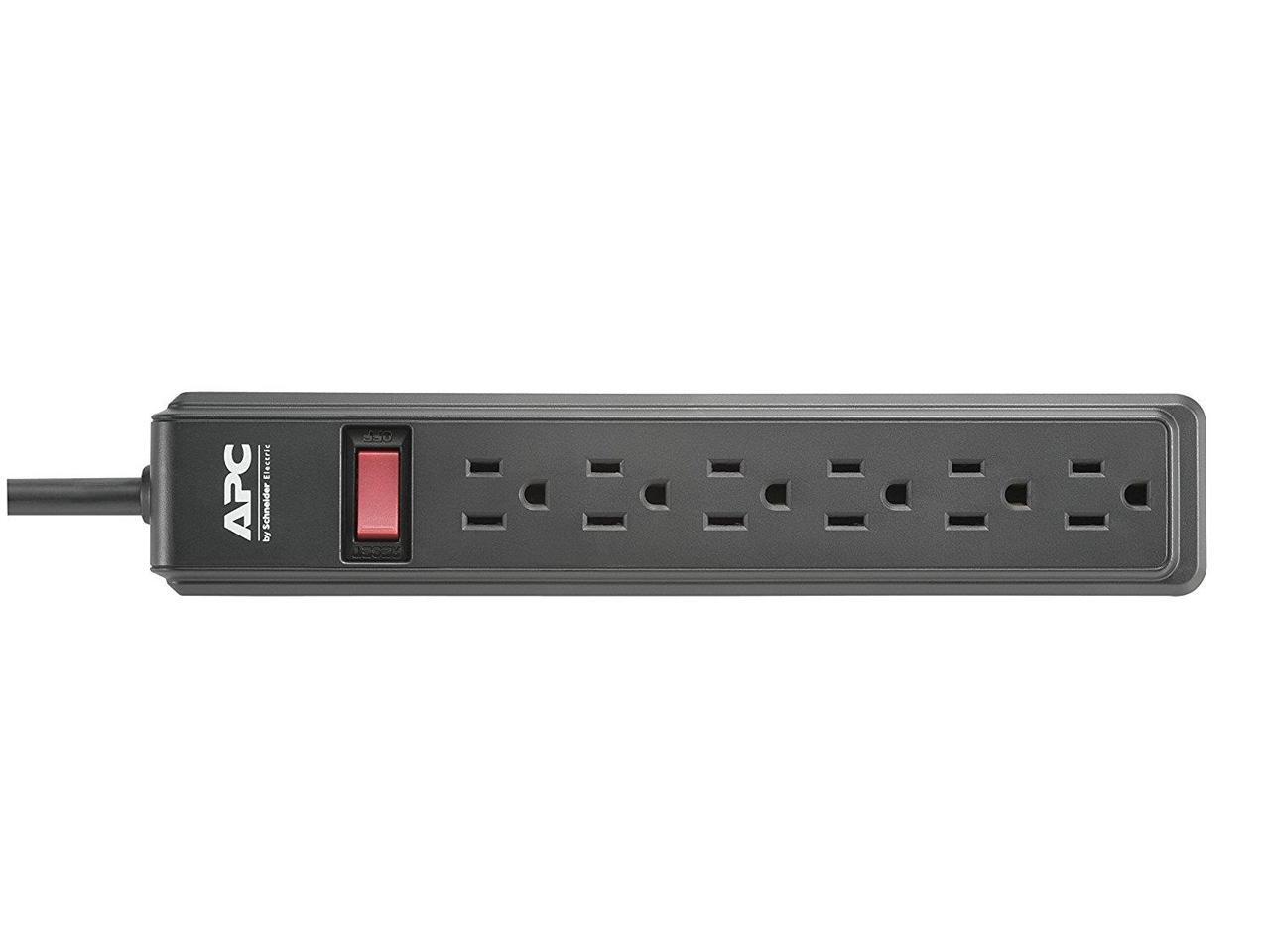 APC 6Outlet Power Strip, 2Pack (PZ62BDP)
