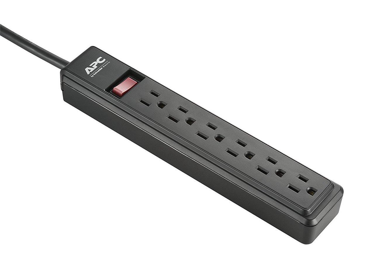 APC 6Outlet Power Strip, 2Pack (PZ62BDP)