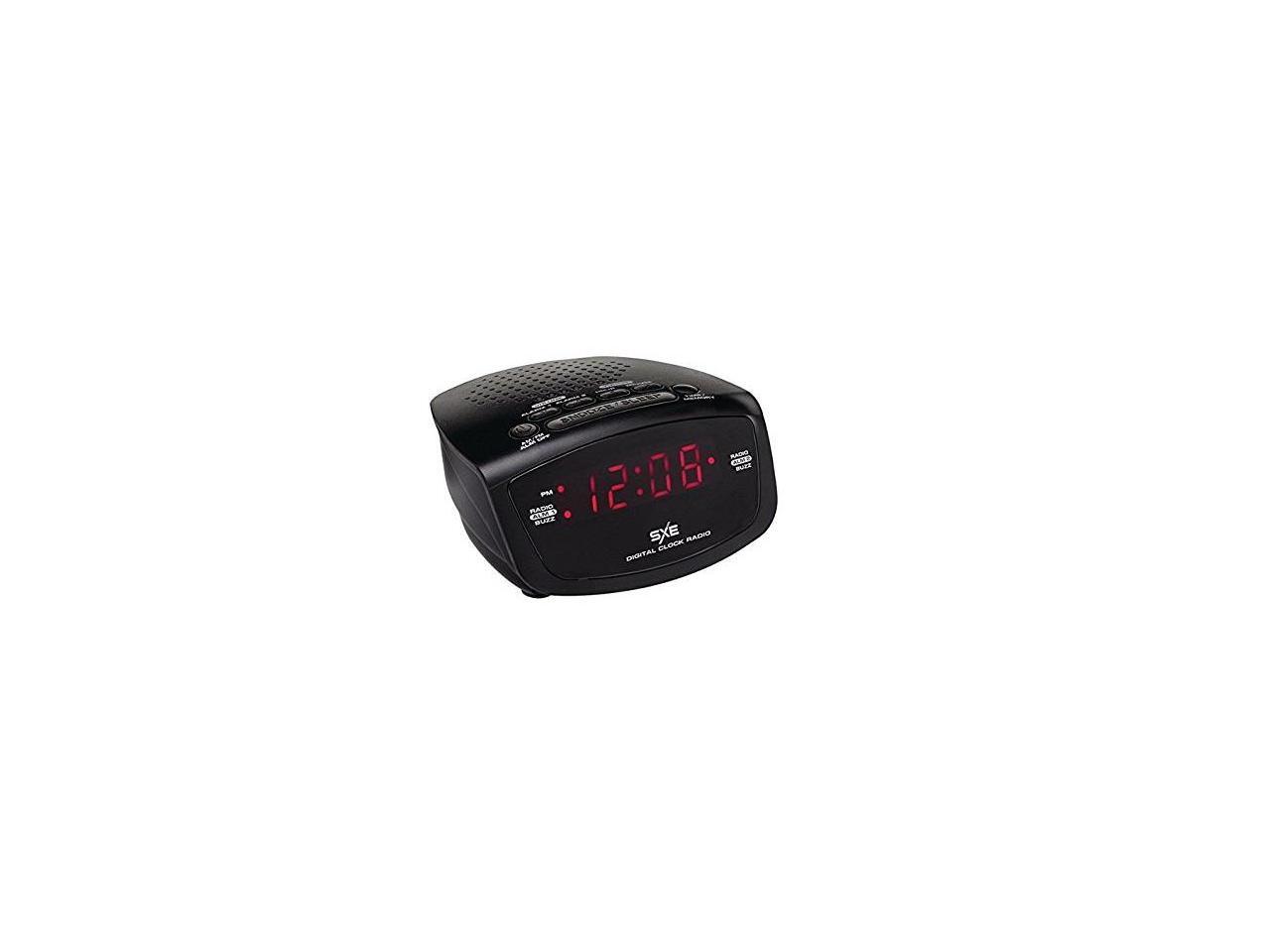 SXE SXE86001 AM/FM Dual Alarm Clock Radio